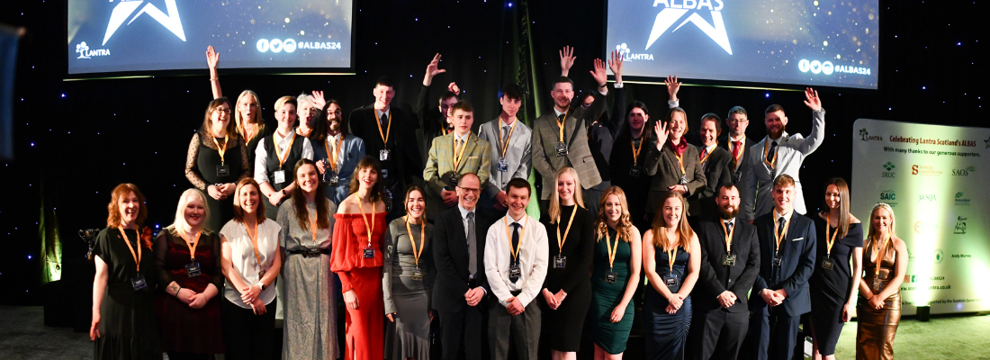 Winners celebrate at Lantra Scotland's ALBAS