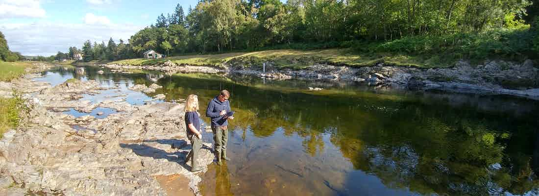 Tracking GPS location on a river in Scotland 