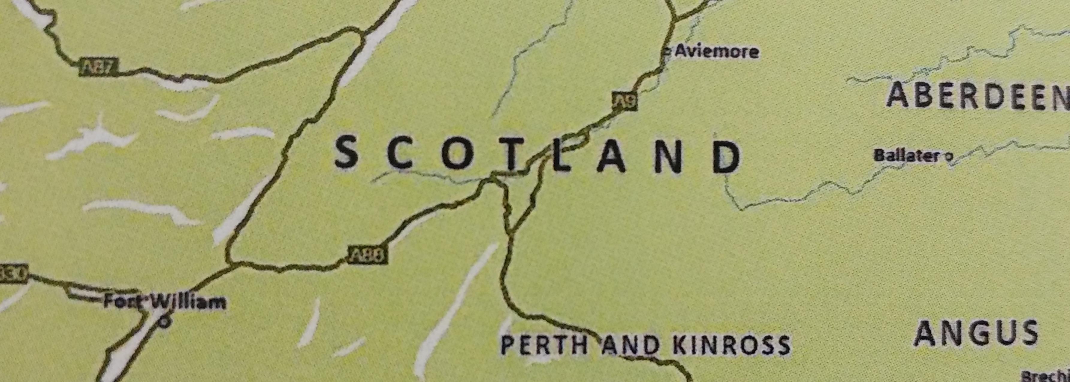 Map of central Scotland