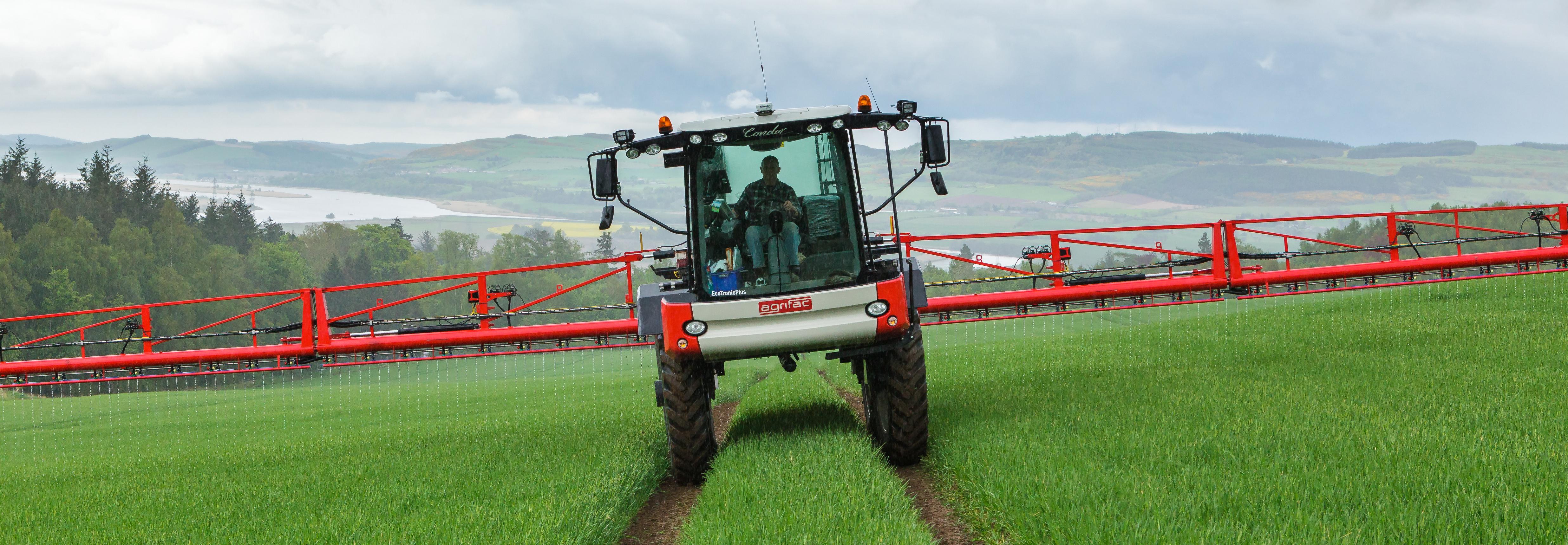 Sprayer in field