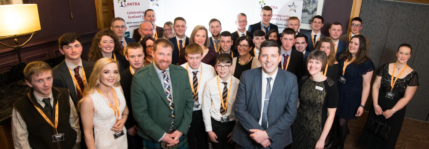 Lanrta Scotland's ALBAS finalists with Minister Jamie Hepburn MSP