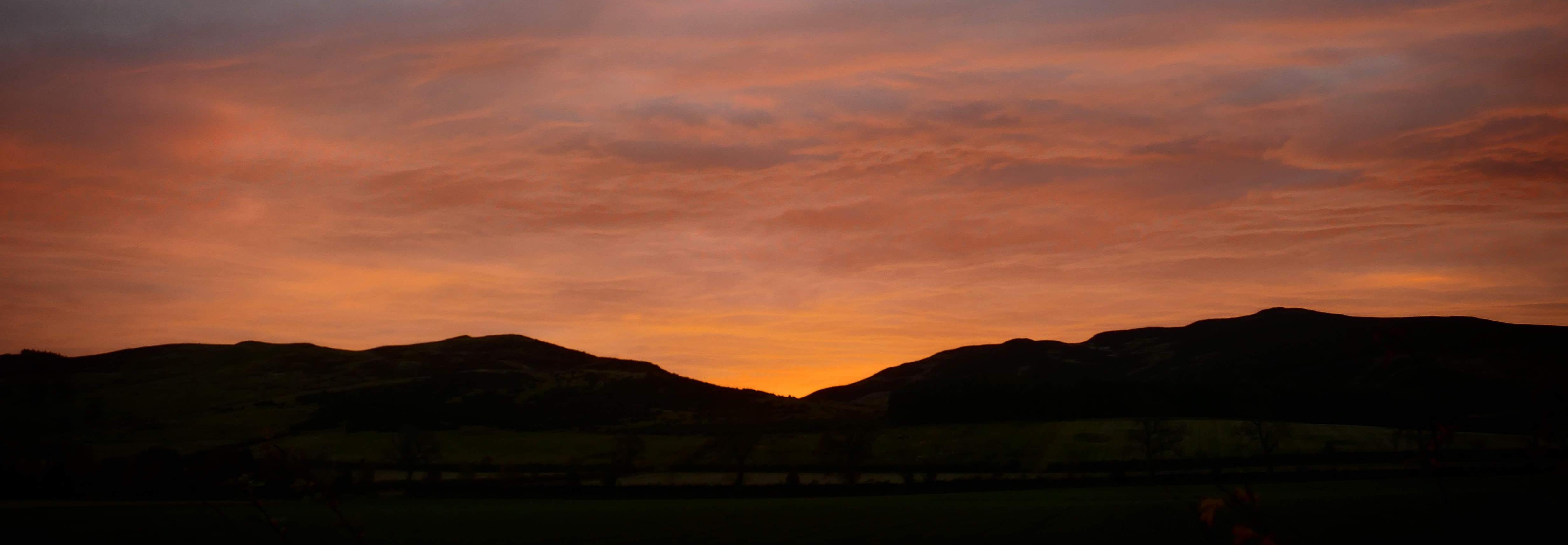 Sunrise in rural Scotland