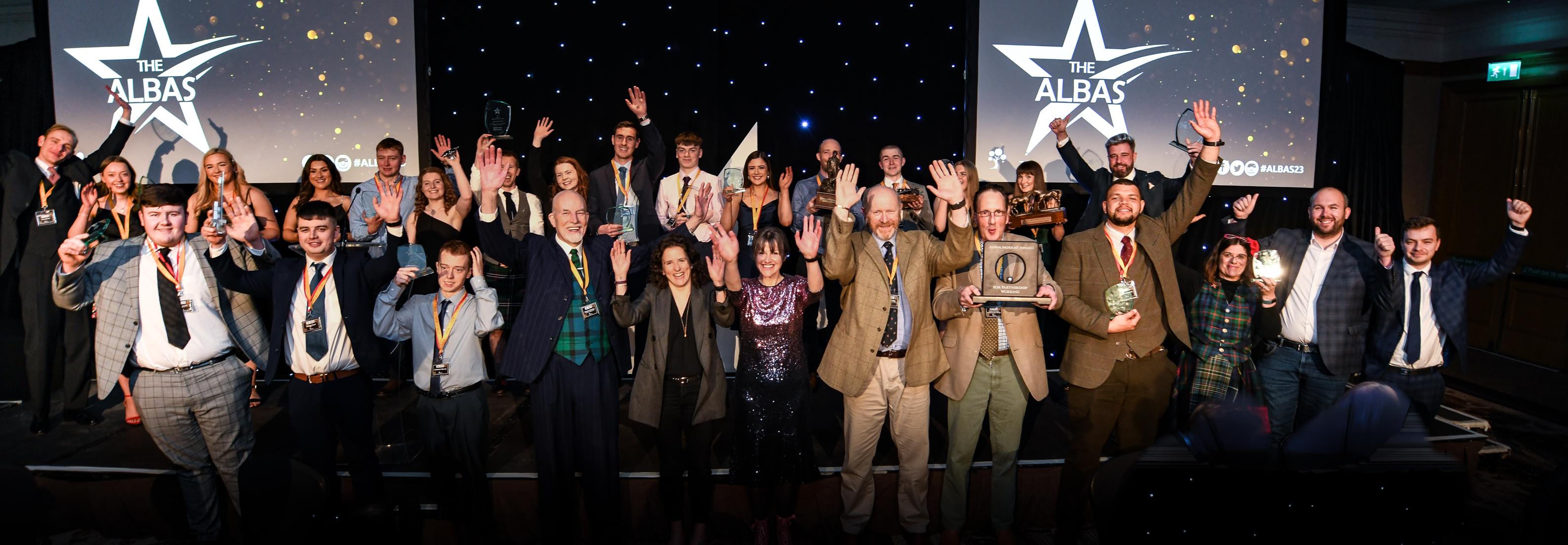 Winners at Lantra Scotland's 2023 ALBAS awards ceremony