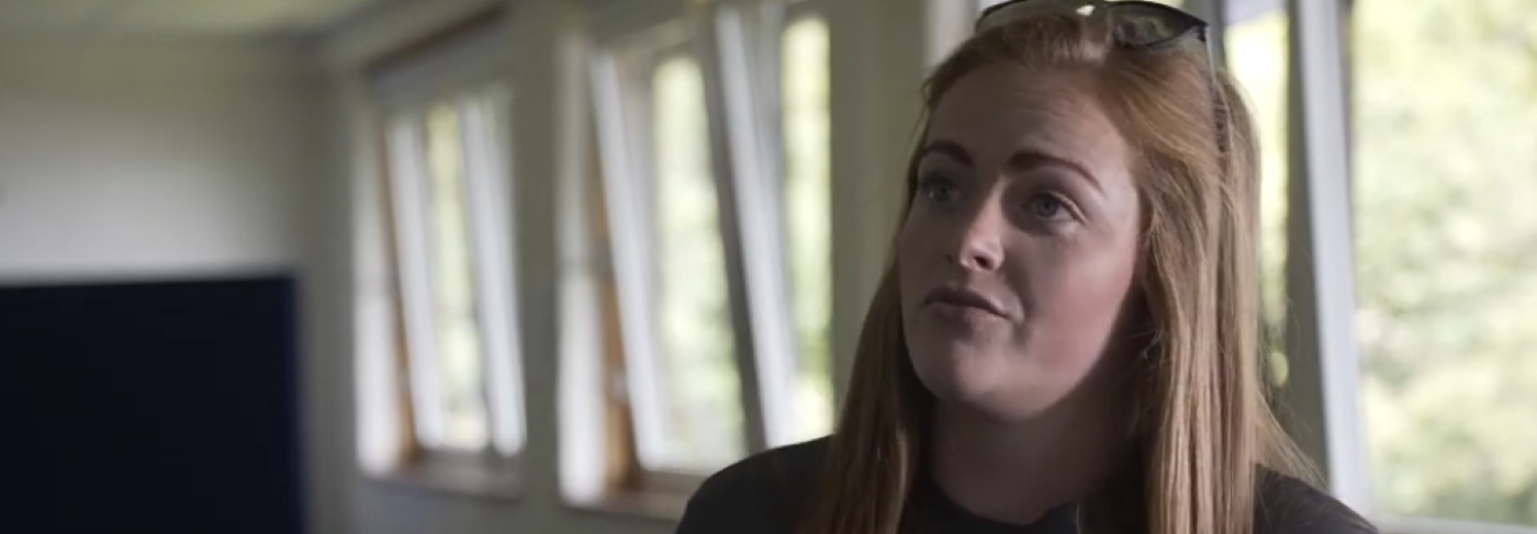 Nicola Wordie farmer being interviewed