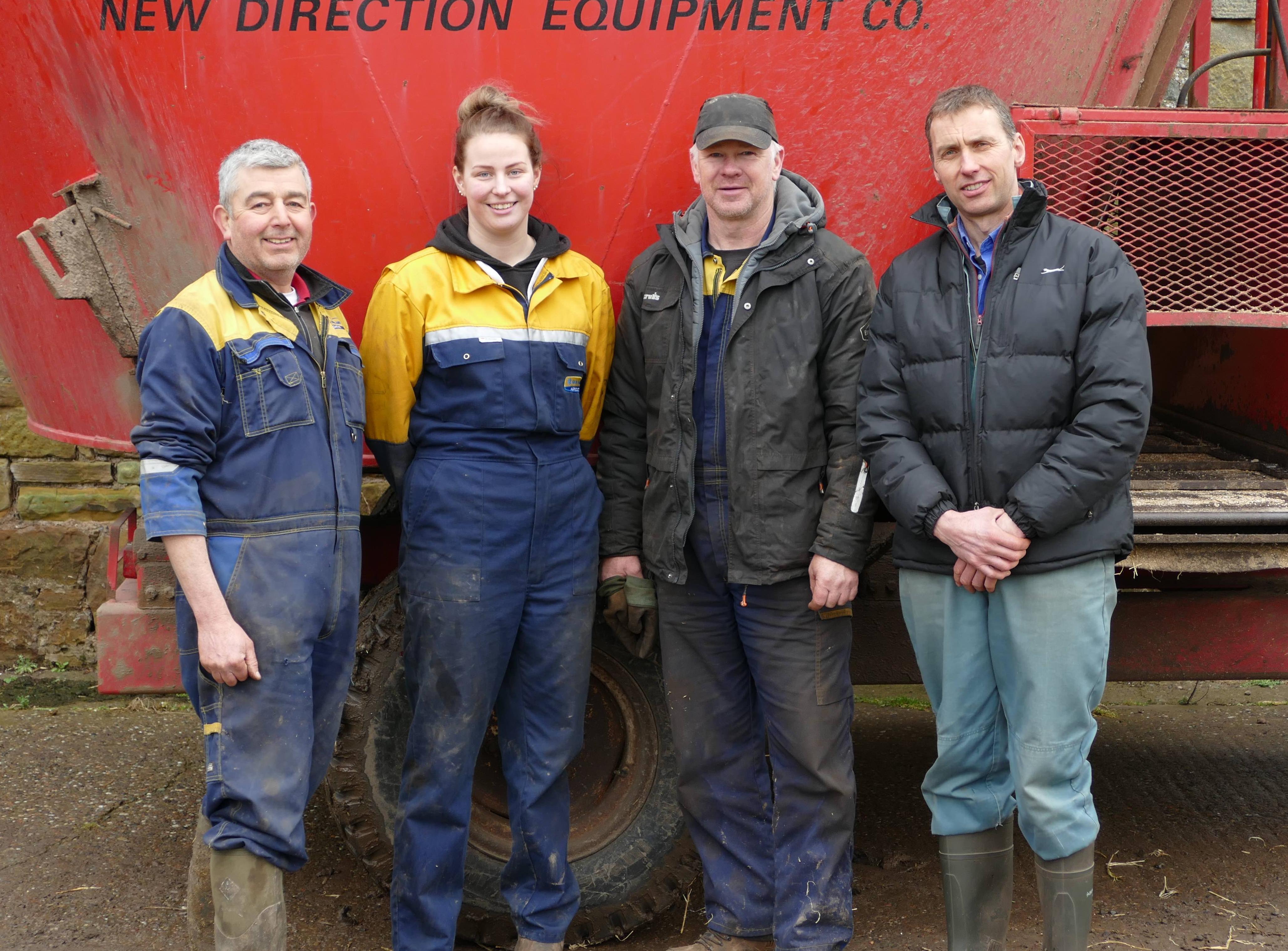Farmer James Orr and team with Modern Apprentice Erica