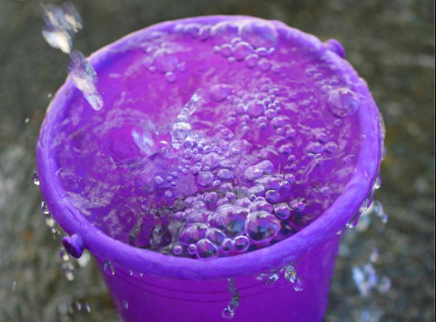 Water in bucket