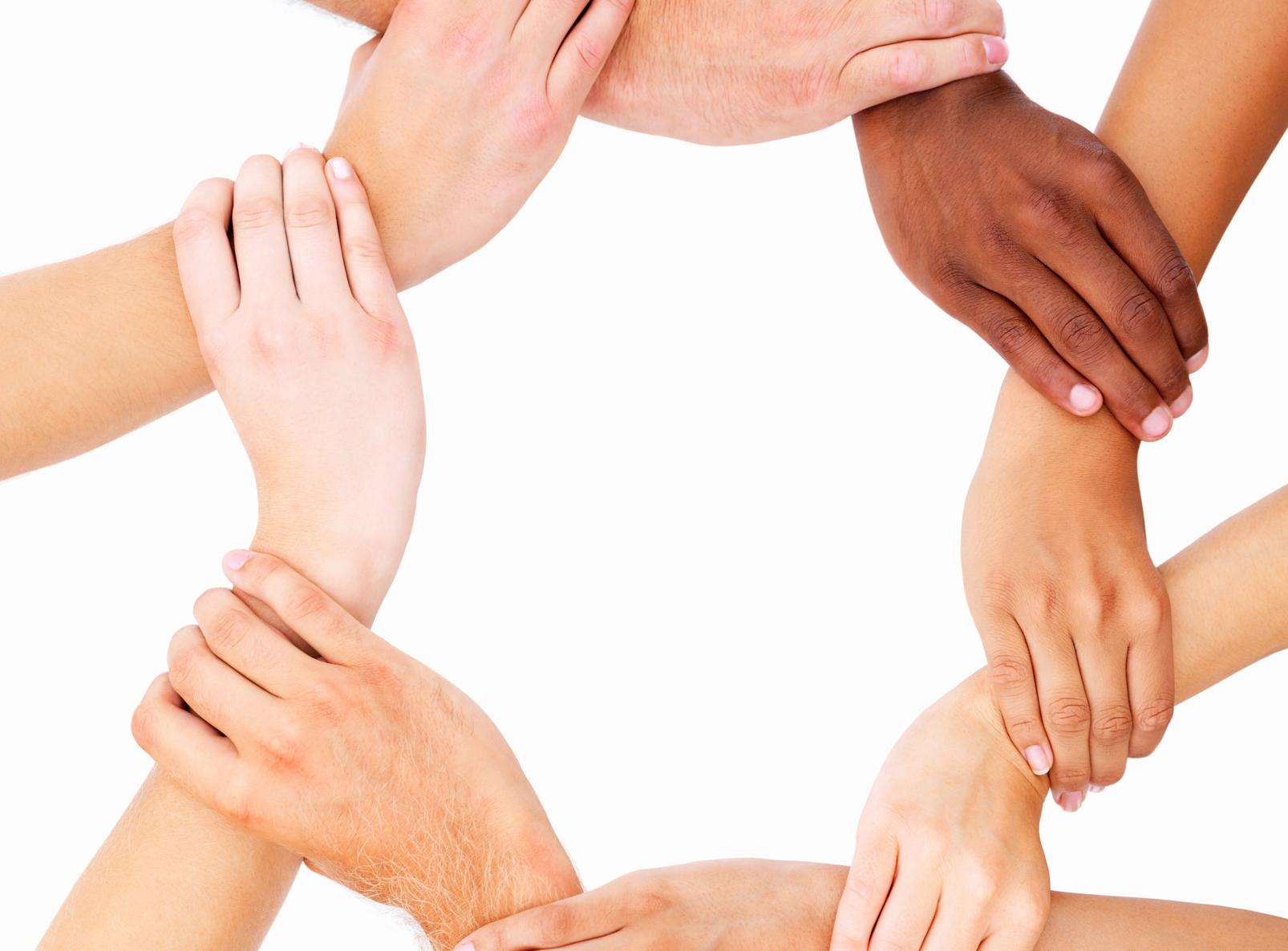 Hands showing unity