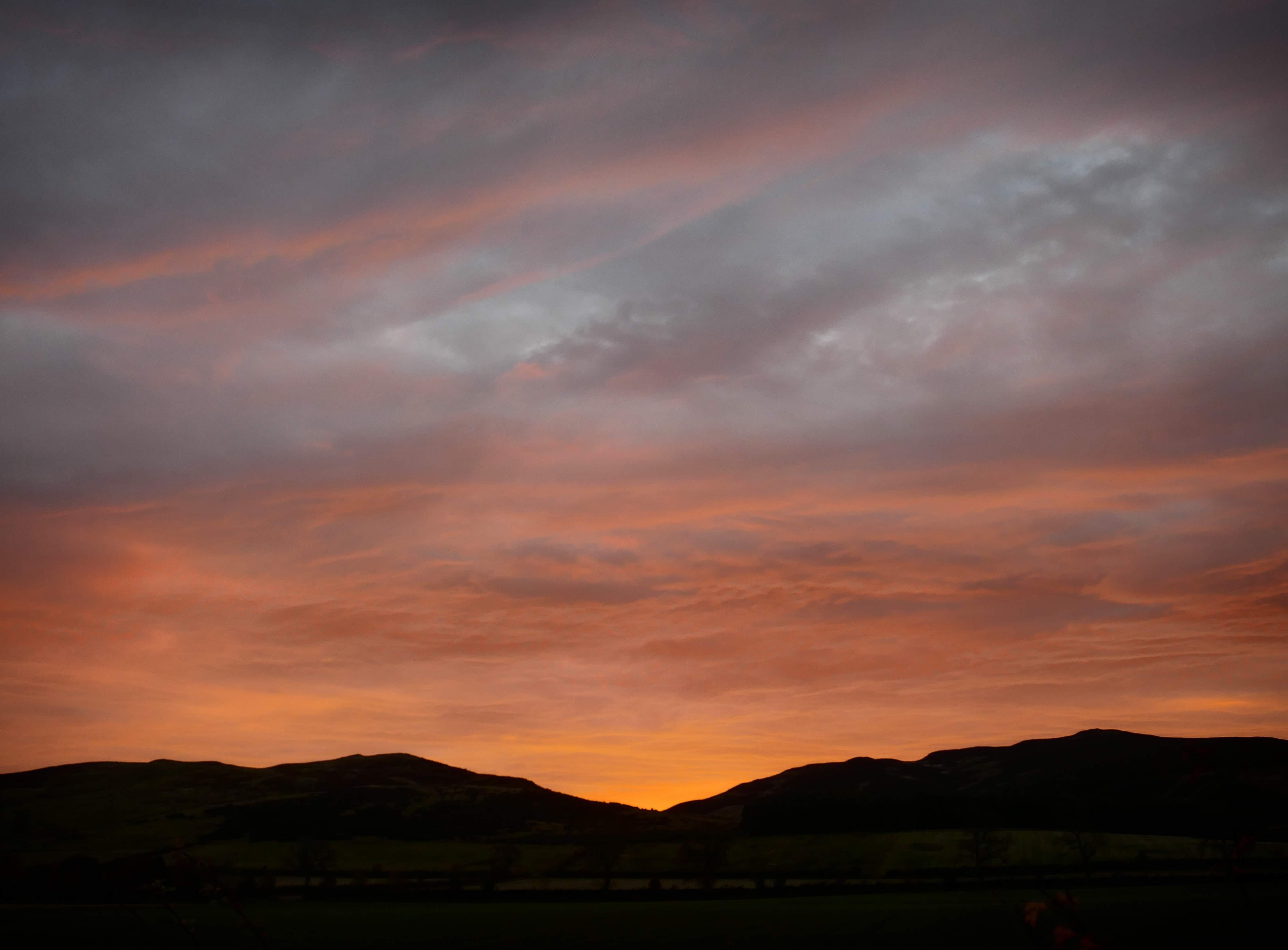 Sunrise in rural Scotland