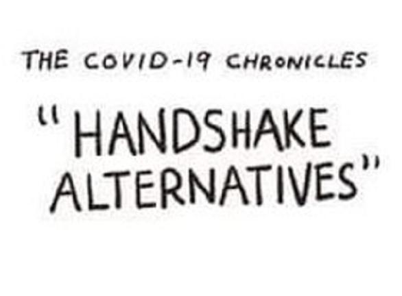 Handshake alternatives cartoon