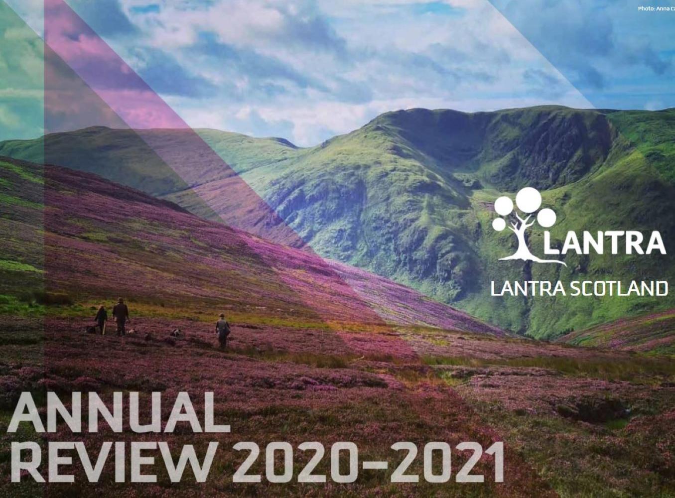 Scottish mountains on cover of Lantra Scotland annual review