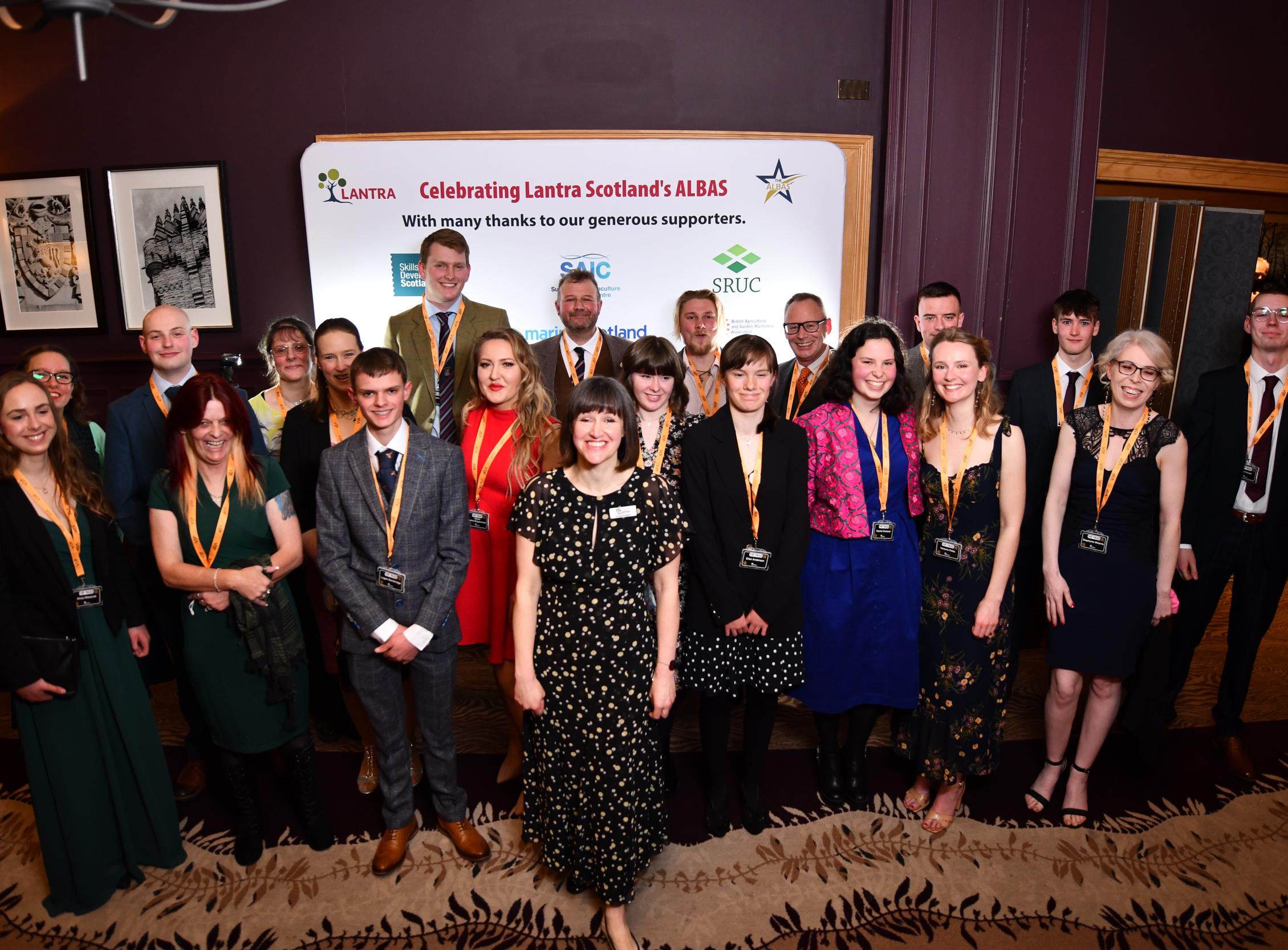 Winners at Lantra Scotland's ALBAS awards 2022