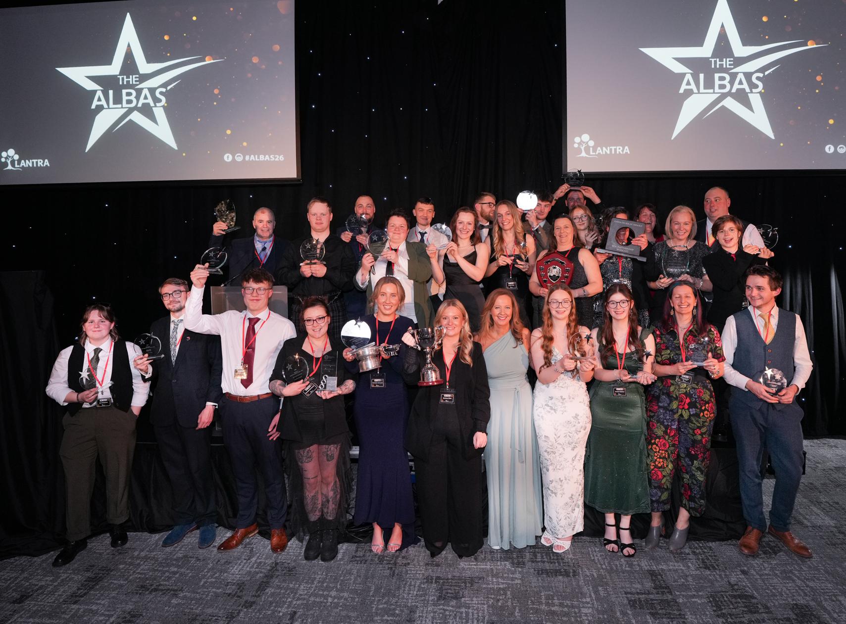Winners celebrate at Lantra Scotland's ALBAS 2026