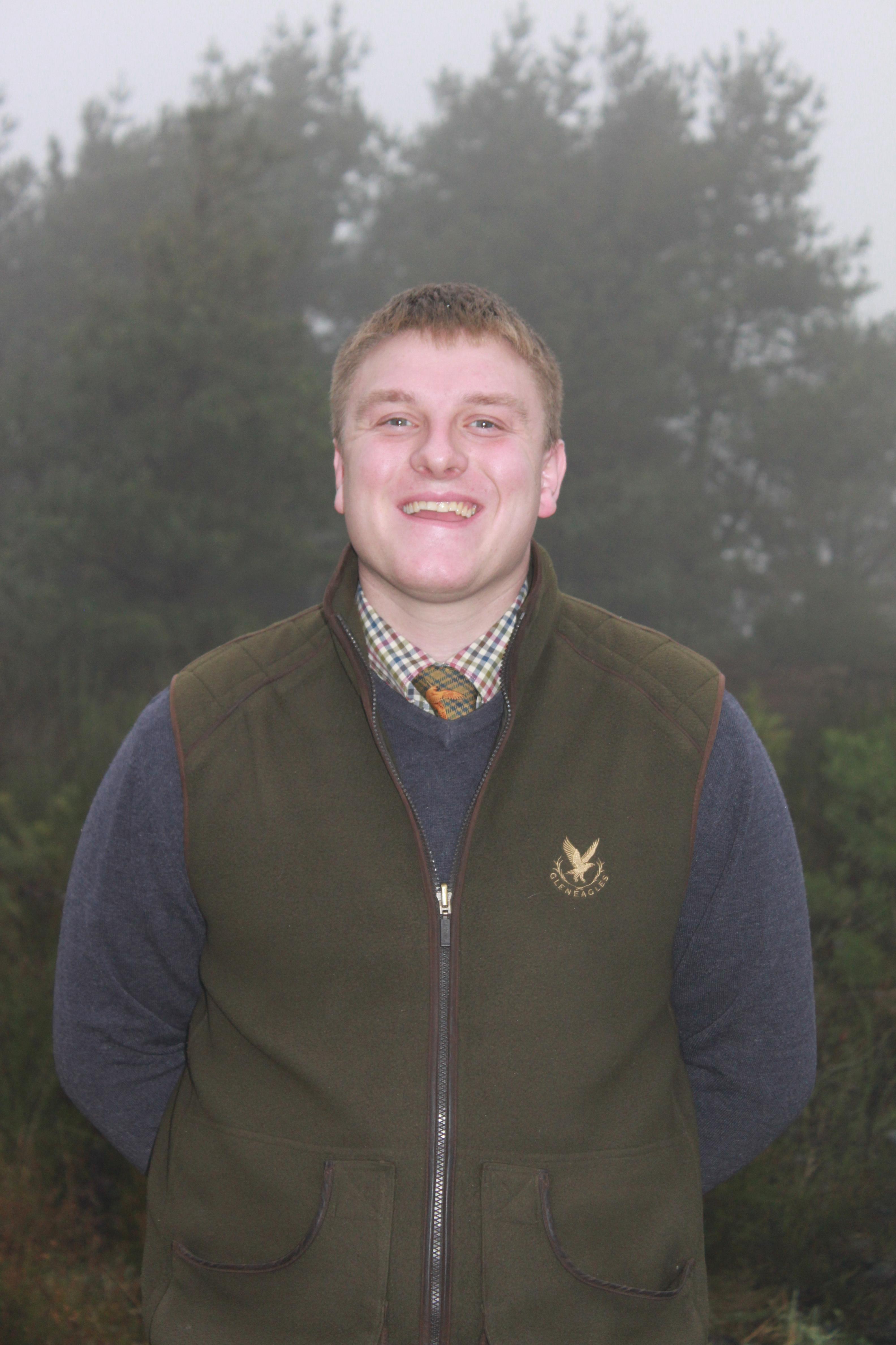 Former gamekeeping student Nicholas Raby