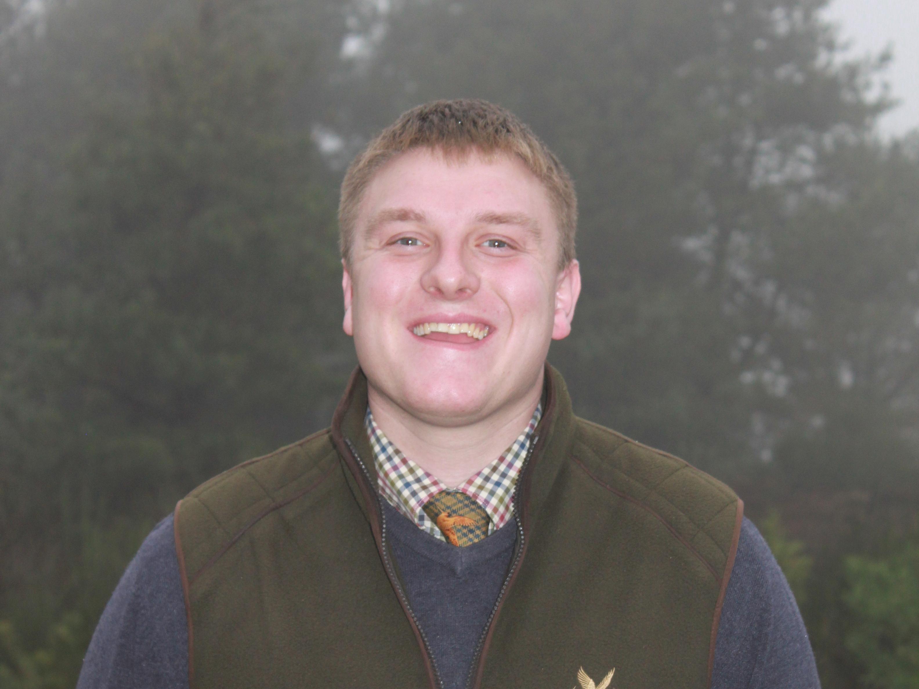 Former gamekeeping student Nicholas Raby