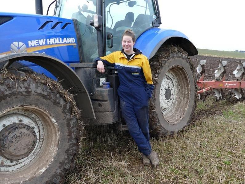 Erica and tractor