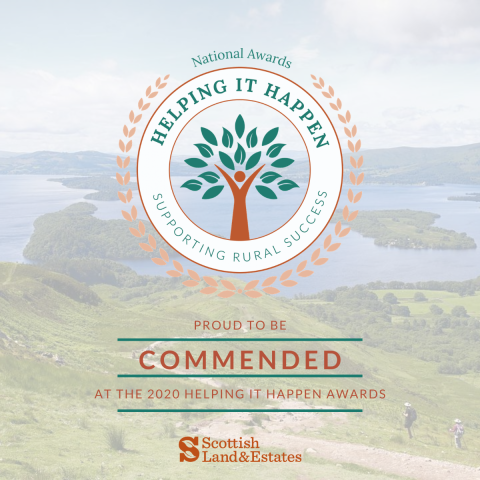 Helping it happen Helping it Happen Commended Award from Scottish Land & Estates