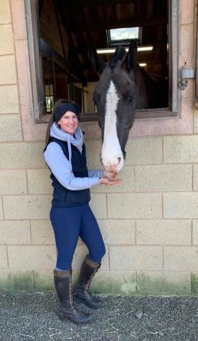 Rosa Mitchell , Groom and Junior coach at Gleneagles Hotel Equestrian Centre 