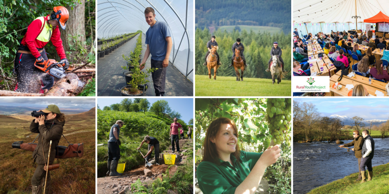 People working in land-based industries